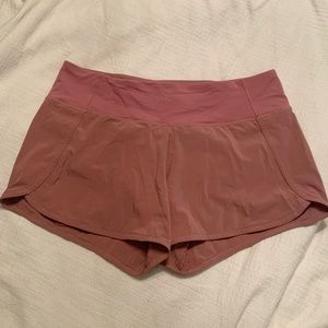 EUC Lululemon Speed Up Shorts 4" Mauve